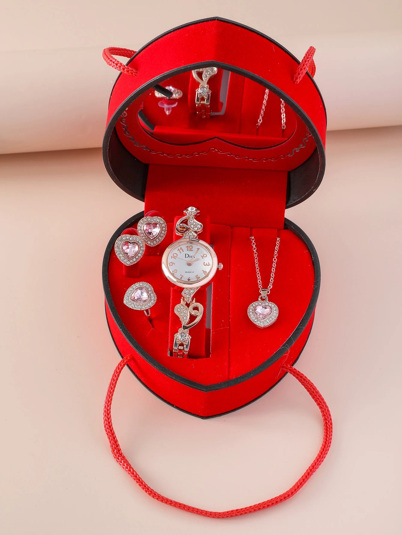 Love Bracelet Watch And 4 Accessories Gift Box set