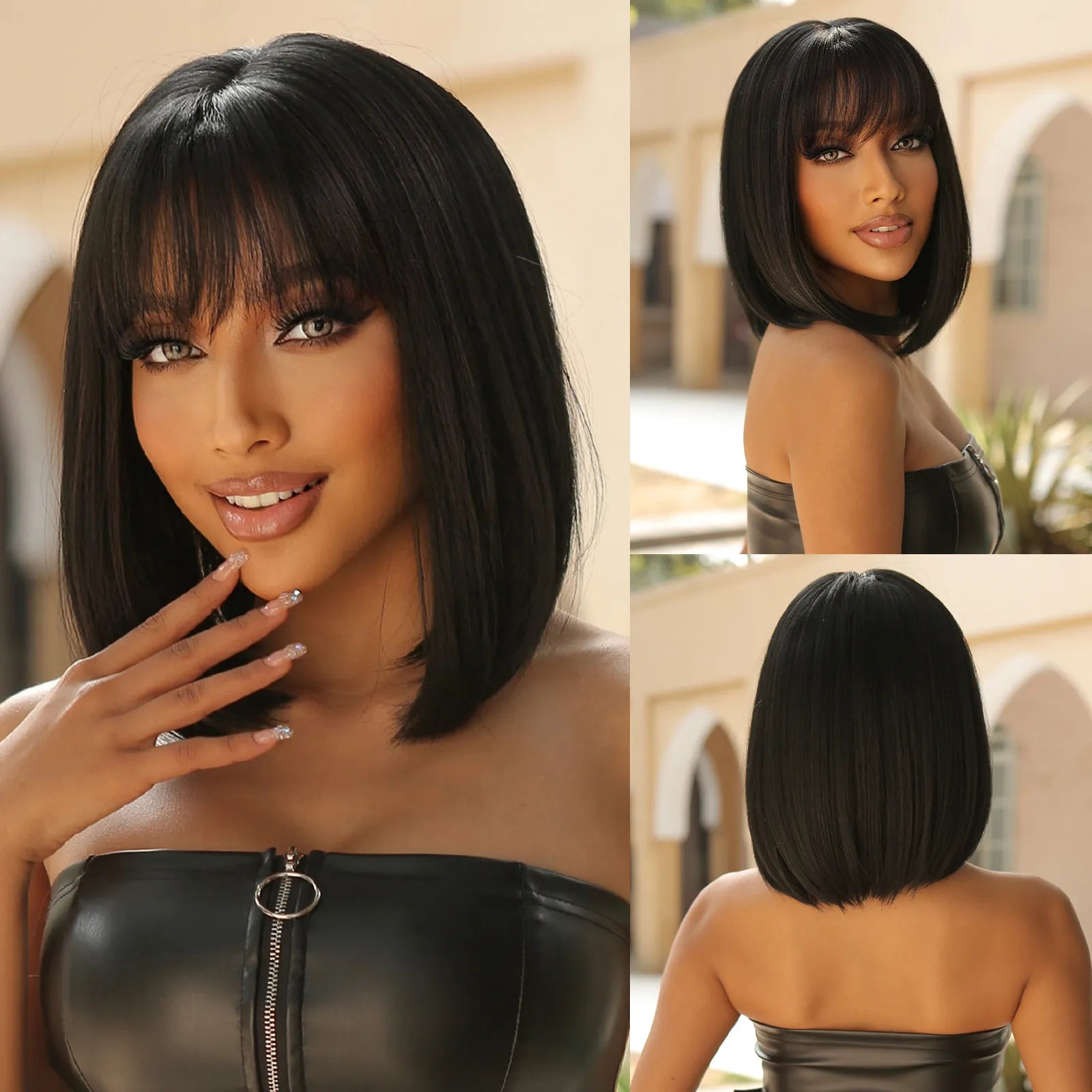 Short Straight Synthetic Wigs